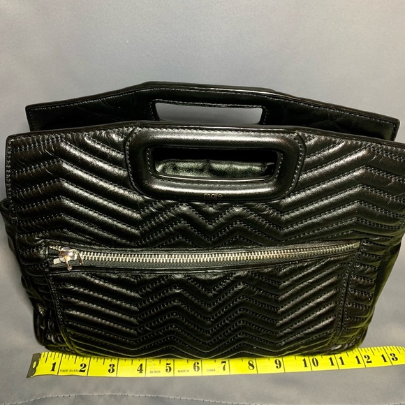 Maje PARIS Zig Zag Quilted Leather Tote - Picture 7 of 12